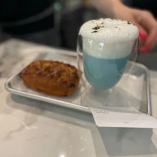 Some kinda cool tea. I forgot what she told me, but it was worth taking a picture just for the color