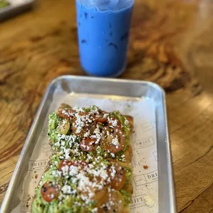 a plate of food on a table