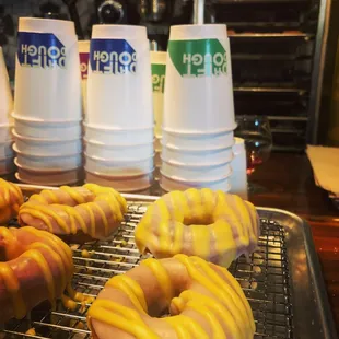 Orange Pushpop Doughnut