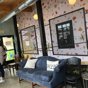 Inside seating area