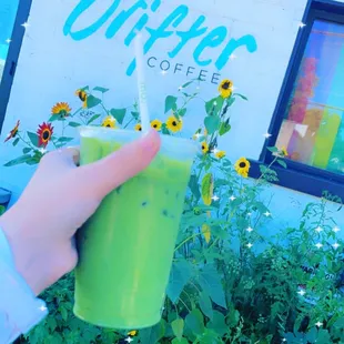 Matcha vanilla latte