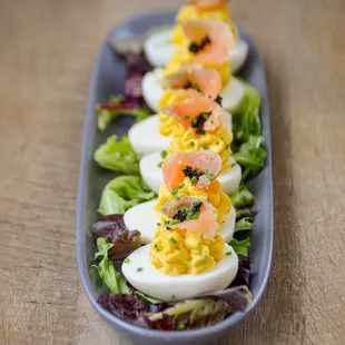 Lox Deviled Eggs