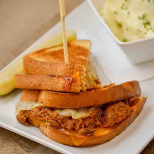 Pulled Pork Grilled Cheese