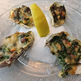 Charbroil oysters with lobster