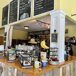 Inside of shop - front ordering counter
