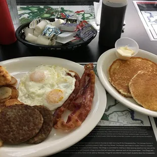 The "Big Driftwood" with eggs over easy.