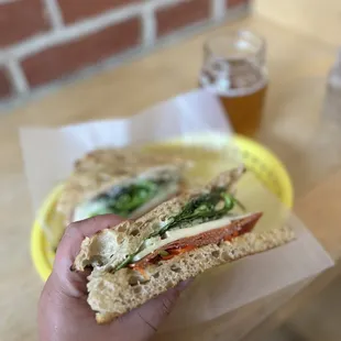 Italian Sandwich (usually there is more meat but I ask for no mortadella)