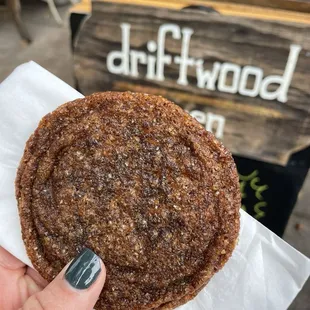 Ginger and molasses cookie