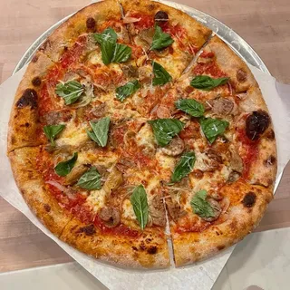 16" Sausage Mushrooms and Onions