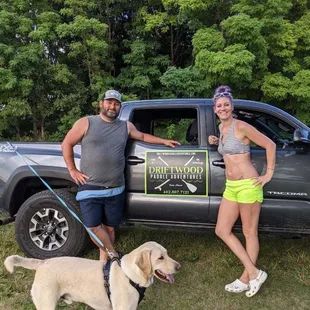 Me with Chris and his dog Sam!!