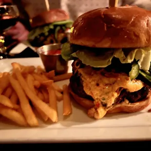 Wagyu burger with pimento cheese