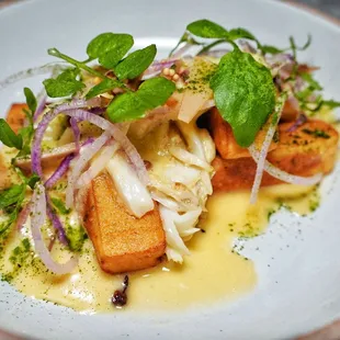 Dungeness crab and panisse