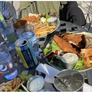 This was our perch dinner. The perch was the best I've ever had. Crispy and delish!