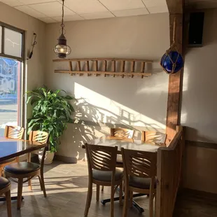 dining area with table and chairs