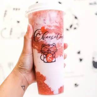 Messy Strawberry Milk