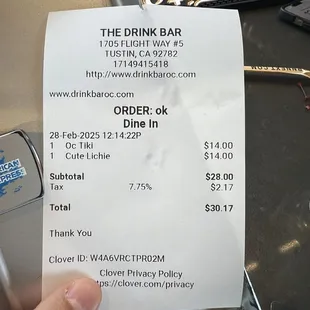 Two drinks