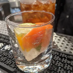 Ojo de tigre Mezcal drink.