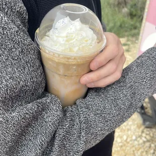 My husband got a coffee that was recommended