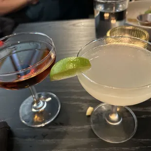 Dinner theater, gin gimlet
