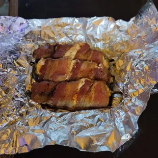 The infamous jalapeno  poppers !