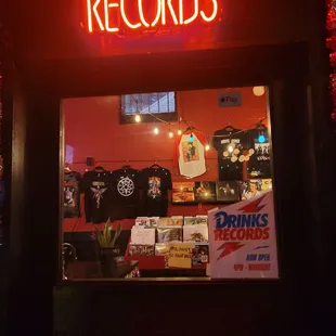 a neon sign
