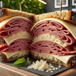 Half-pound Rueben Sandwich