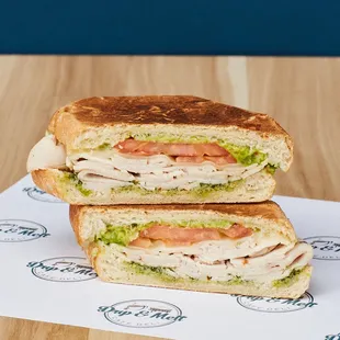 Turkey avocado panini