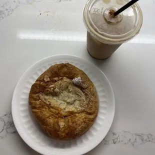 Iced Coffee &amp; danish