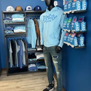 a mannequin in a clothing store