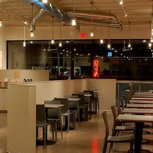 the interior of a coffee shop