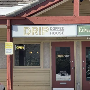 The front door... Located between blue Cord CrossFit, Gleneagle candle, and Edward Jones investments, and the dry cleaners