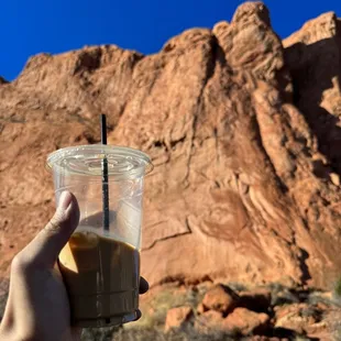 Iced Caramel Macchiato, Garden of the Gods