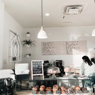 a woman working behind the counter