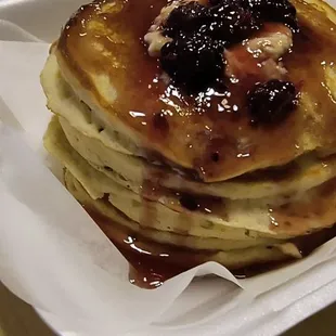 blackberry orange pancakes