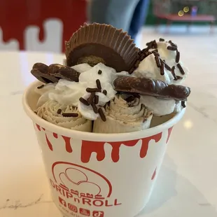 Reese's Peanut Butter Ice Cream Roll
