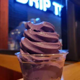 Ube soft serve