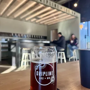 First beer Le Chat Roux and amber ale