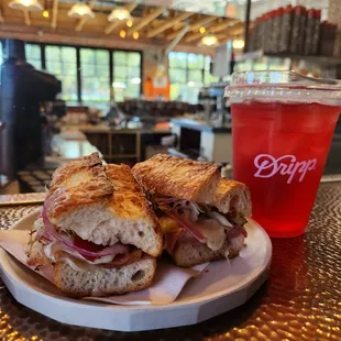 italiano baguette w/ iced tea