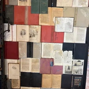Books on the wall