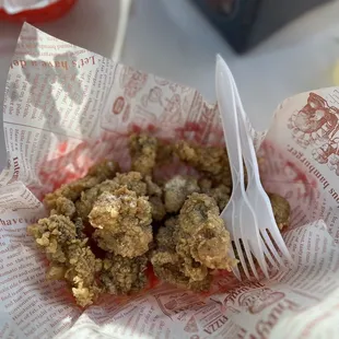 Fried oysters