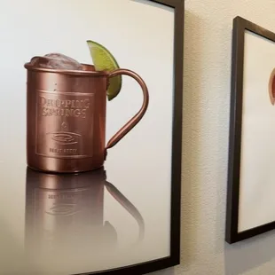 Ladies bathroom! Love the art!