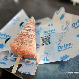 Had to open my to go cheesecake and just eat it here