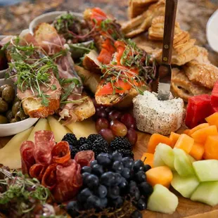 Enjoy an assortment of pastries, meats, cheeses, and fresh fruit for your continental breakfast.