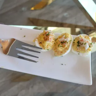 Lobster Deviled Eggs