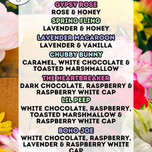 New Spring Menu. Great option for Matcha lovers too!