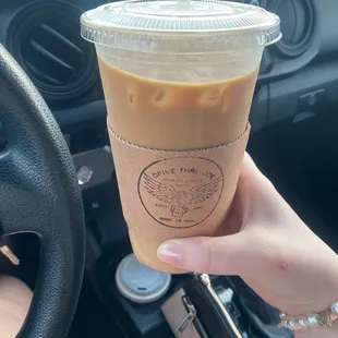 Monkey nut latte with oat milk