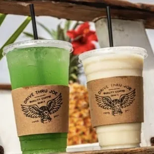 Maui Wowie Red Bull Infusion and a Banana Boat Creme Soda Stirred