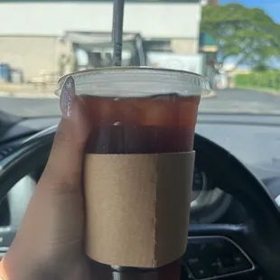 Iced black coffee to help me make it through the Monday workday