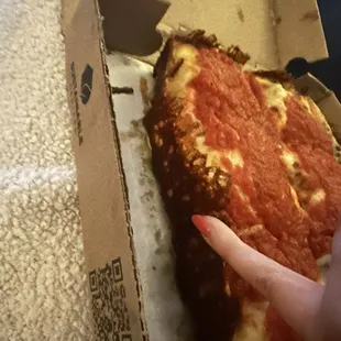 Caramelized cheese sides (the best part!)