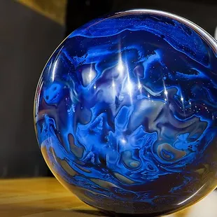 a blue marble